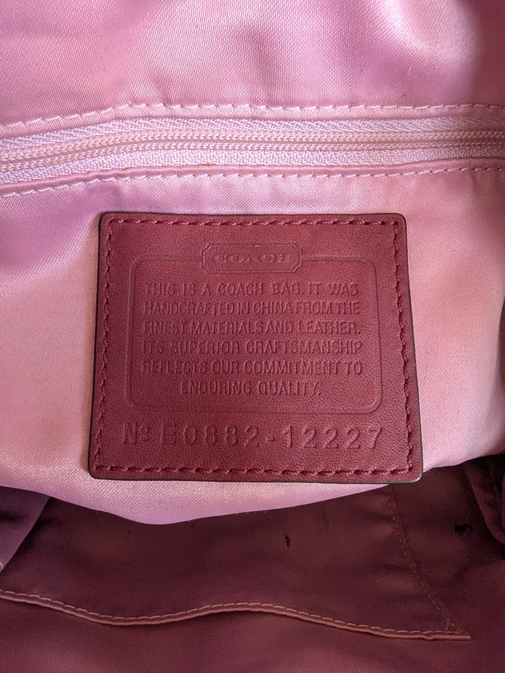 vintage Coach Ergo Signature Pleated Hobo Shoulder Bag